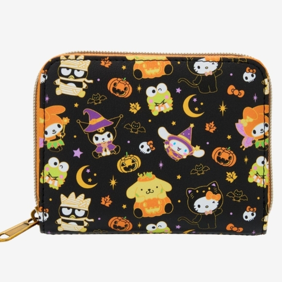 Sanrio Loungefly Halloween Hello Kitty And Friends Zip Around Wallet New! - Picture 3 of 4